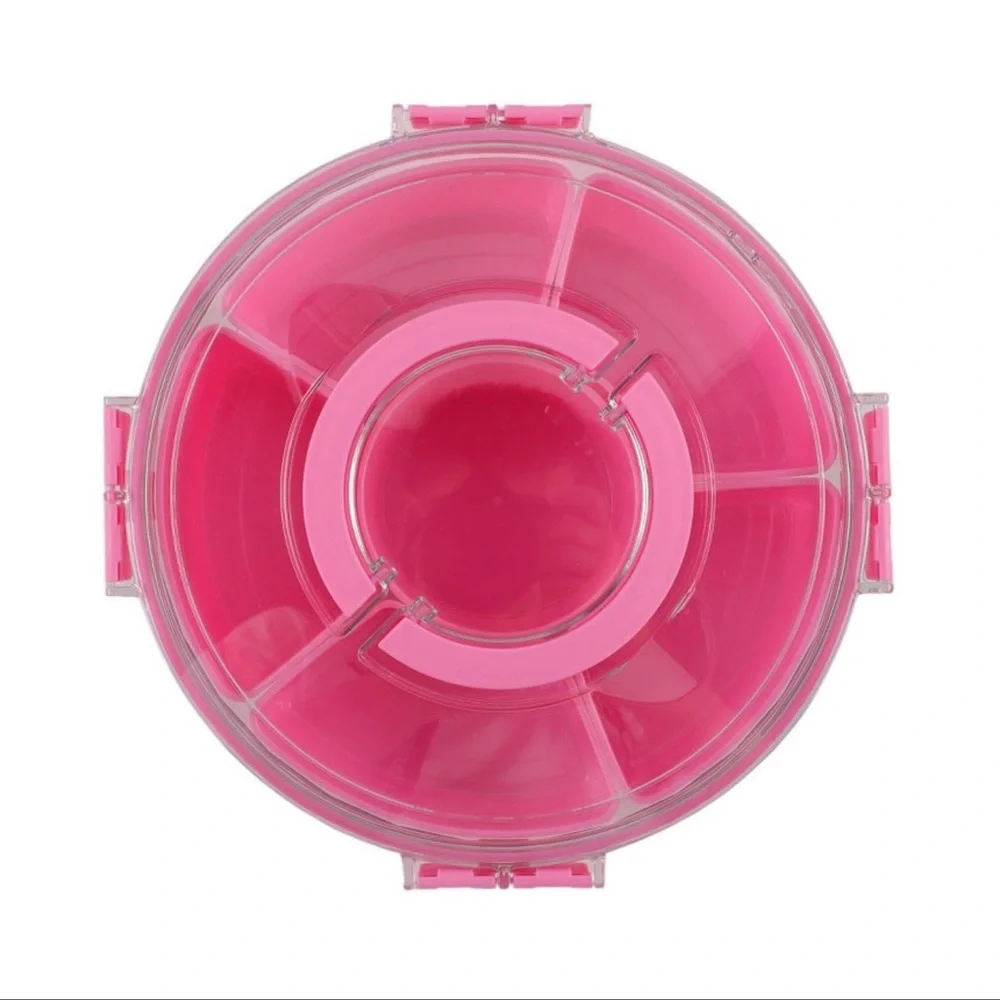 CWC Lazy Susan Snackel Box in Pink - Picture 3 of 11